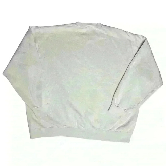 Vintage 90s Nike light beige/cream crewneck sweatshirt size XXL - Picture 2 of 6